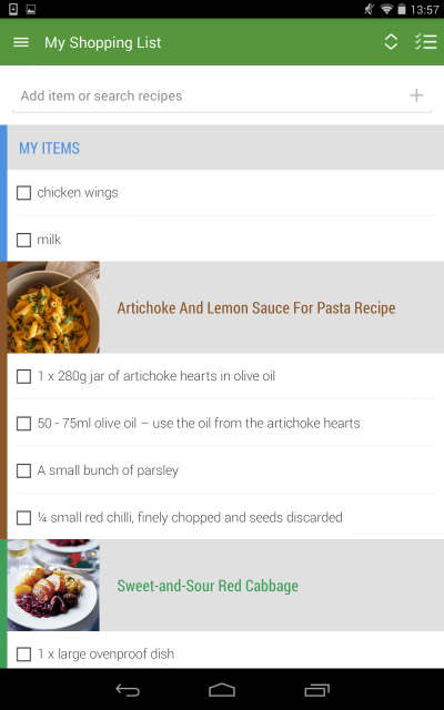 Whisk - Shopping List